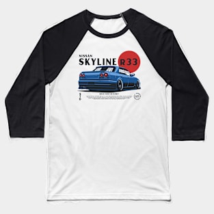 Nissan Skyline R33 Baseball T-Shirt